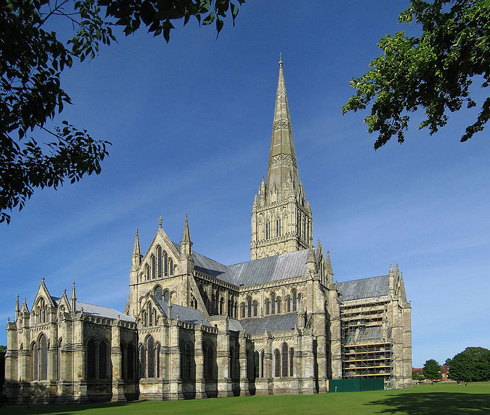 The early English Gothic style is best seen in the Salisbury Cathedral located Salisbury, England. The cathedral has the tallest church spire in the United Kingdom. (Source)