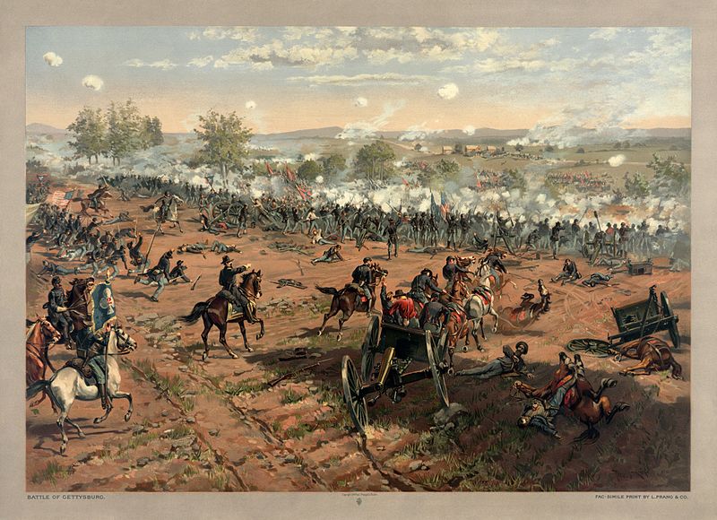 Thure de Thulstrup's Battle of Gettysburg, showing Pickett's Charge, 1887. Photo Credit: Library of Congress