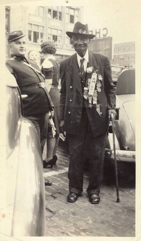 Joseph Clovese at the last G.A.R. reunion, 1949